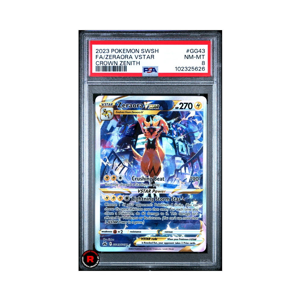 Zaraora Vstar #GG43 PSA8 Near mint / Mint - Pokemon Crown Zenith - eng