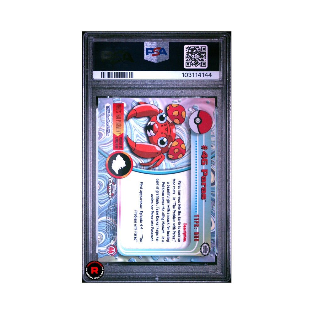 Pokemon Topps Chrome #46 PSA9 - Pokemon T.V Topps. - Eng
