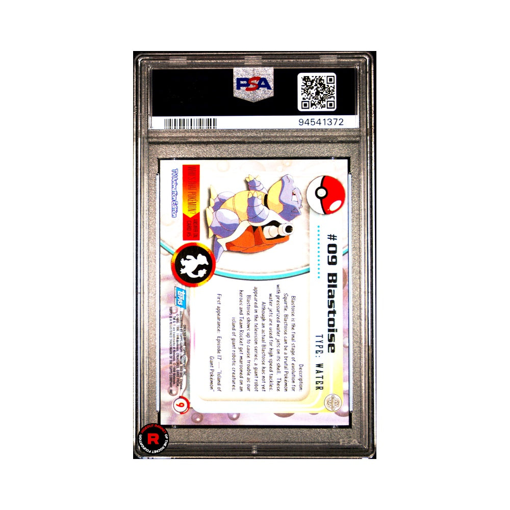 Blastoise Topps #9 PSA Graded - Pokemon T.V. United Kingdom Topps - EN