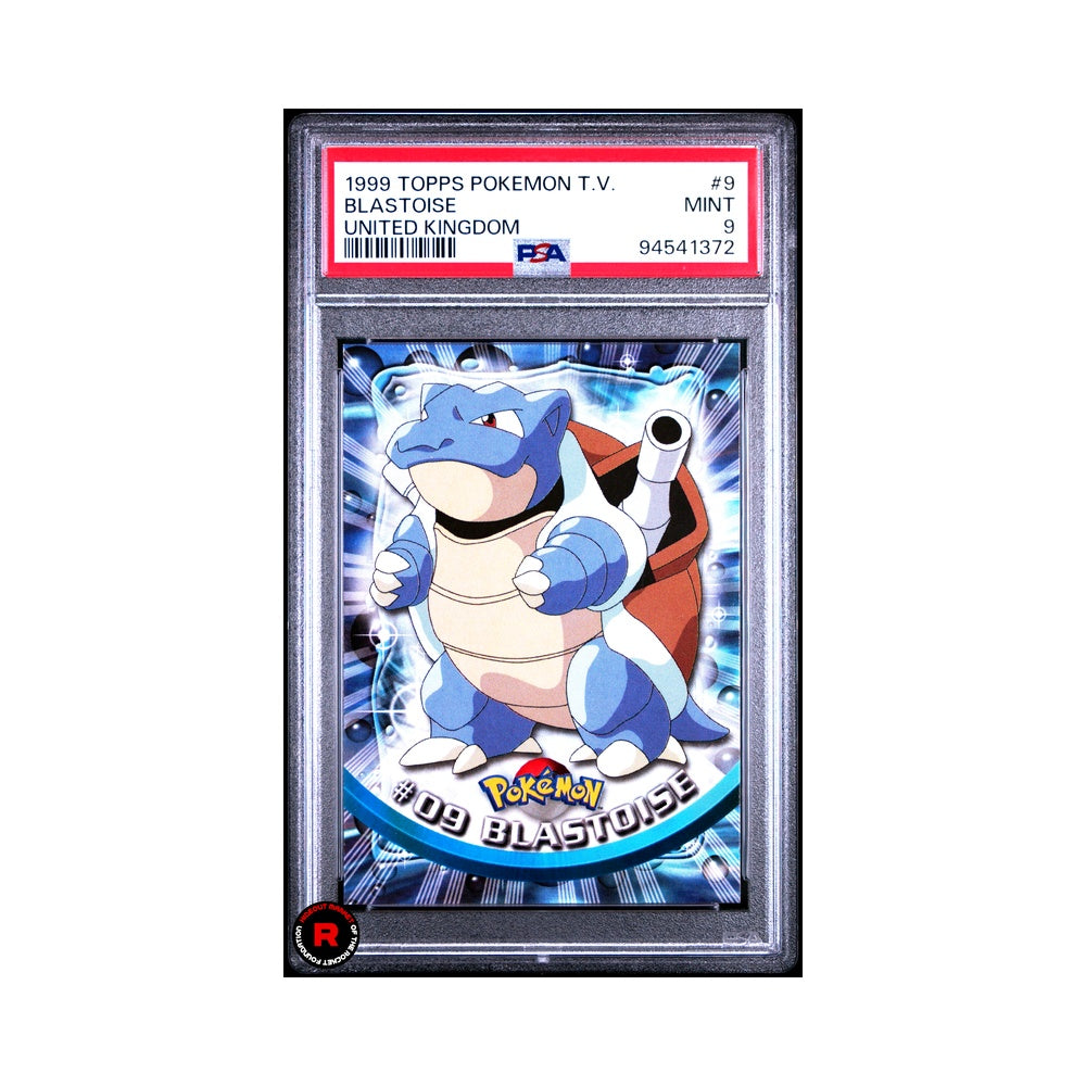 Blastoise Topps #9 PSA Graded - Pokemon T.V. United Kingdom Topps - EN
