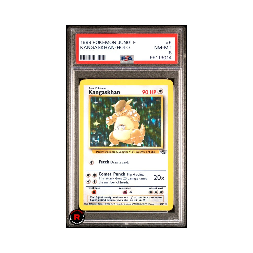 Kangaskhan Holo #5 PSA8 Near Mint / Mint - Pokemon Jungle - EN