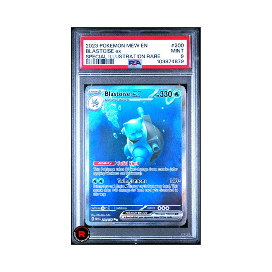 Blastoise Ex #200 PSA9 Mint - Pokemon Mew 151 - Illustration Rare - ENG