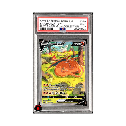 Charizard V #260 PSA9 Pokemon SWSH Black Star Promo Eng