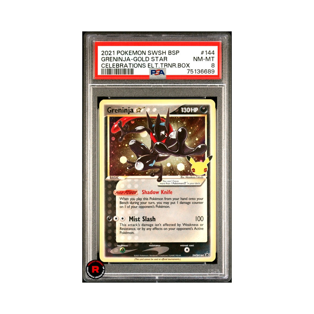 Greninja Gold Star #SWSH144 PSA Graded - Pokemon Celebrations - Eng