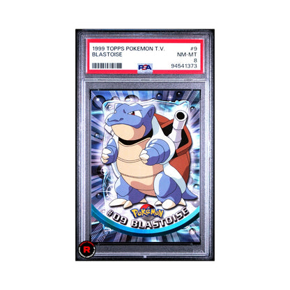 Blastoise Topps #9 PSA Graded - Pokemon T.V. United Kingdom Topps - EN