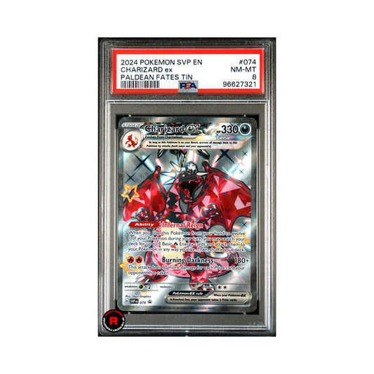 Charizard Ex #074 PSA Graded - Pokemon Paldean Fates Tin Promo - EN