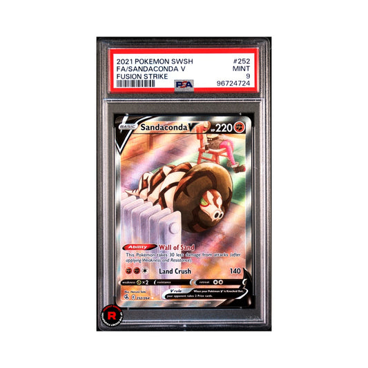 Sandaconda V #252 PSA9 Mint - Pokemon Fusion Strike - Eng