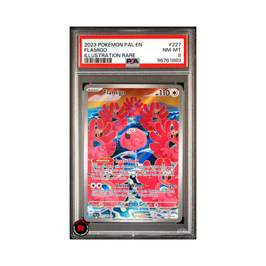 Flamigo #227 PSA8 Near Mint / Mint - Pokemon Paldea Evolved - Eng