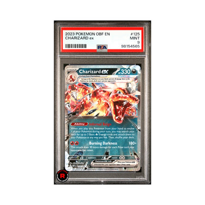 Charizard Ex #125 PSA9 Mint - Pokemon Obsidian Flames - Eng