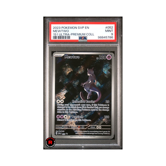 Mewtwo #052 PSA9 Mint - Pokemon 151 Ultra Promo Collection Black Star - Eng